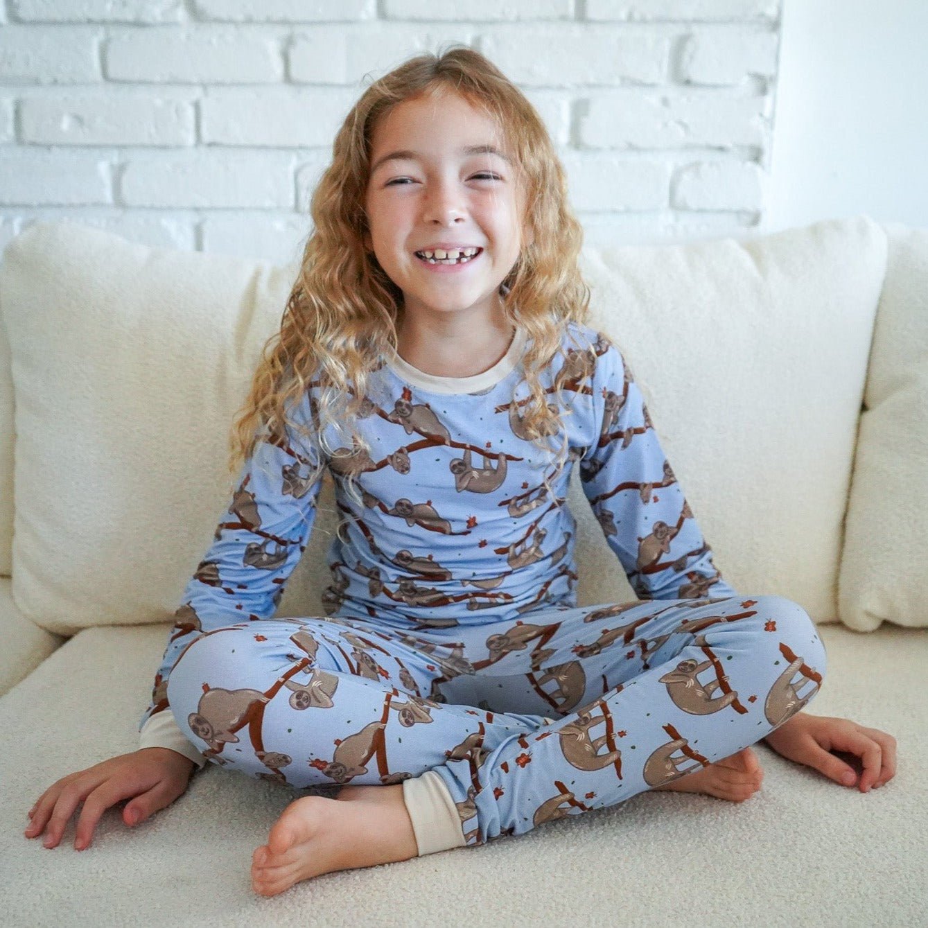 Sloth Two-Piece Pajamas - Jungle Jams