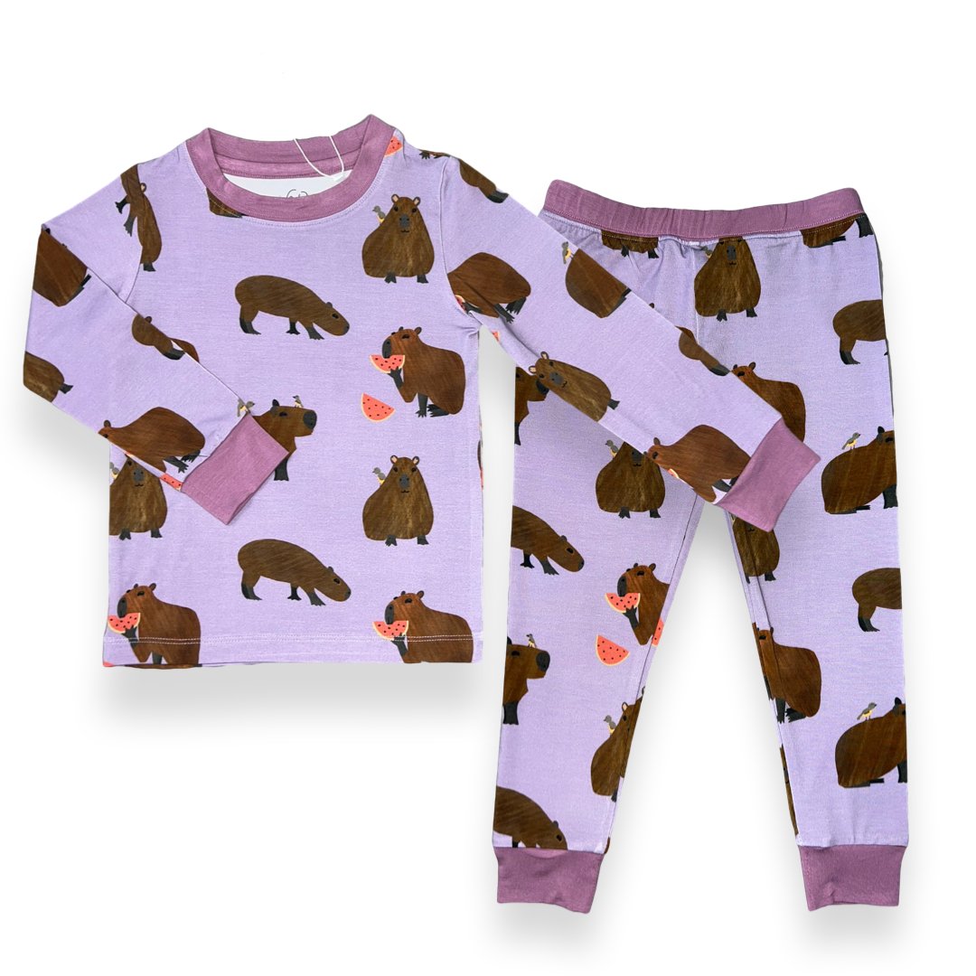 Capybara Two-Piece Pajamas - Jungle Jams