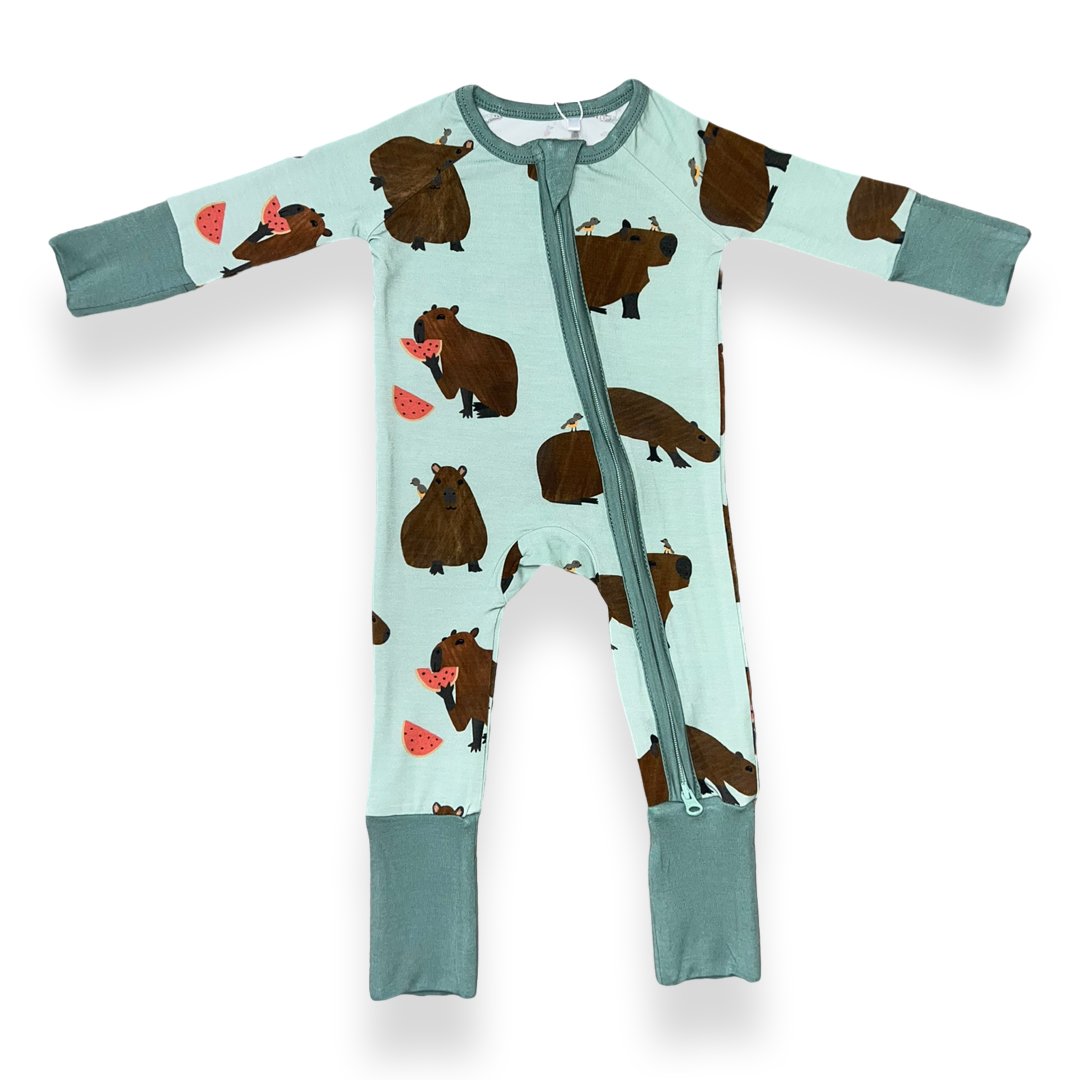 Capybara Zip Pajamas - Jungle Jams