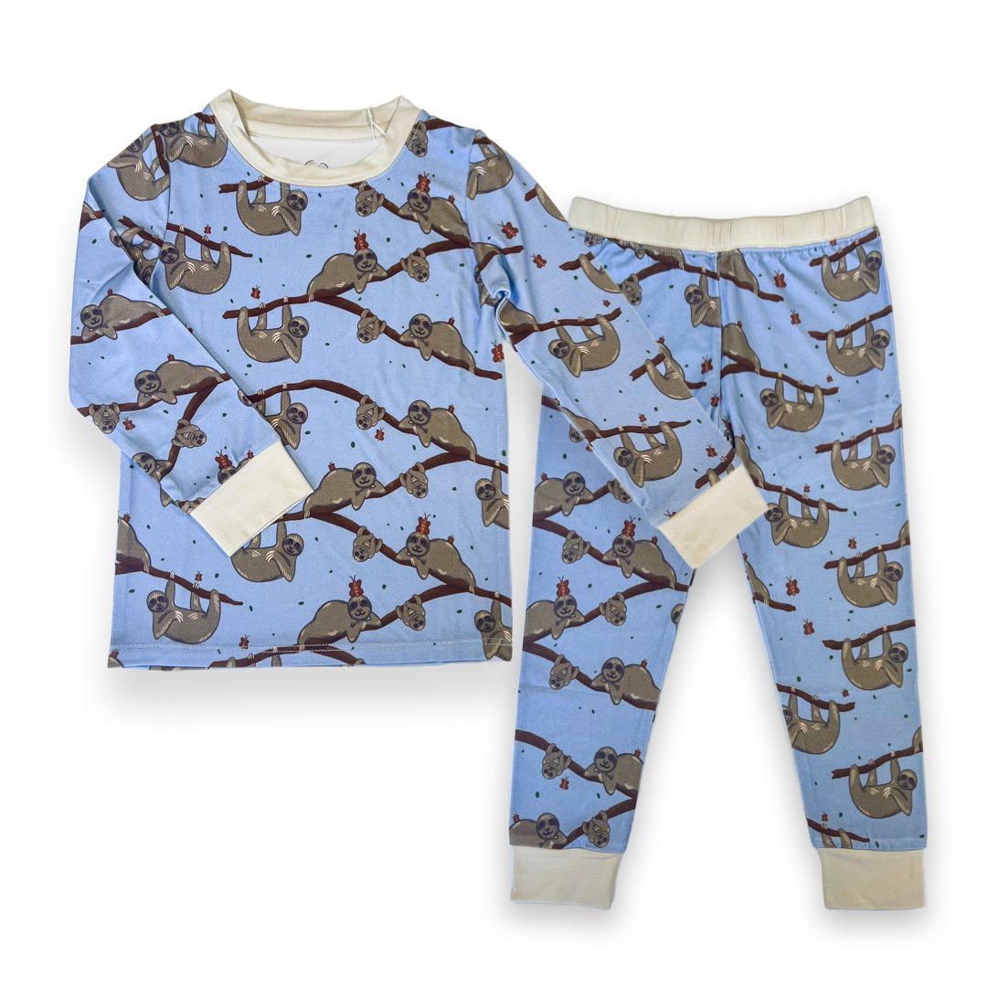 Sloth Two-Piece Pajamas - Jungle Jams